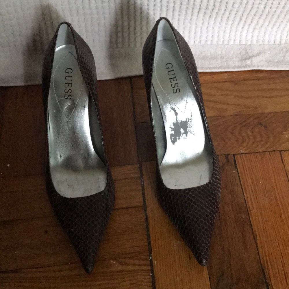 Guess Snakeskin Heels